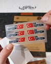BCY2 Reflektif Bisiklet Isim Etiket Seti V2