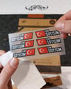 BCY2 Reflektif Bisiklet Isim Etiket Seti V2