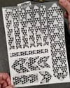 BCY27 Reflektif Cizilmeye Karsi Dayanikli Koruyucu Sticker Seti Ucgen Desen