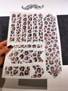 BCY31 Reflektif Cizilmeye Karsi Dayanikli Koruyucu Sticker Seti Leopar Desen