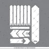 BCY33 Reflektif Beyaz Koruyucu Sticker Seti