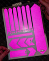 BCY43 Reflektif Cizilmeye Karsi Dayanikli Koruyucu Sticker Seti Mor Renk
