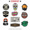BDLS12 Küçük Boy 10lu Sticker Seti