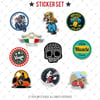 BDLS21 Küçük Boy 10lu Sticker Seti