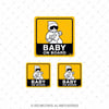 BOB1 Baby On Board Etiketi 3'lü Set