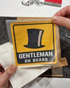 BOB5 Gentleman On Board Etiketi