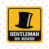 BOB5 Gentleman On Board Etiketi