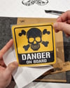 BOB6 Danger On Board Etiketi