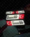 BT09 Isme Ozel Reflektif Kan Grubu Etiket Seti - Ozel Seri