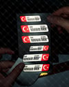 BT09 Isme Ozel Reflektif Kan Grubu Etiket Seti - Ozel Seri