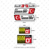 BT09 Isme Ozel Reflektif Kan Grubu Etiket Seti - Ozel Seri