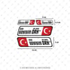 BT09 Reflektif İsme Özel Kan Grubu Etiket Seti 