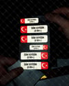 BT10 İsme Özel Kan Grubu Etiket Seti