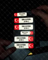 BT10 Isme Ozel Reflektif Kan Grubu Etiket Seti