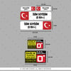 BT10 Isme Ozel Reflektif Kan Grubu Etiket Seti