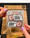 BT12 Reflektif 0 Rh Pozitif (+) Kan Grubu Etiket Seti