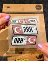 BT14 Reflektif A Rh Negatif (-) Kan Grubu Etiket Seti