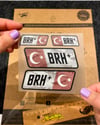 BT15 Reflektif B Rh Pozitif (+) Kan Grubu Etiket Seti