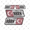 BT18 Reflektif AB Rh Negatif (-) Kan Grubu Etiket Seti