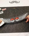 BT23 Reflektif Kanat Desenli A Rh Negatif (-) Kan Grubu Etiket Seti