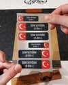 BT70 Isme Ozel Reflektif Kan Grubu Etiket Seti