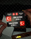 BT70 Isme Ozel Reflektif Kan Grubu Etiket Seti