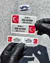 BT72 İsme Özel Reflektif Kan Grubu Etiket Seti Telefon Numarası Opsiyonlu