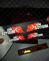 BT80 Ozel Seri Isme Ozel Reflektif Kan Grubu Etiket Seti