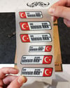 BT90 Uyari Seti + 6 lı Isme Ozel Reflektif Kan Grubu Seti