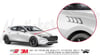 CAR3 3D Spor Hava Izgarasi Efekti Etiket Buyuk ve Kucuk Boy Set (Yalnizca Acik Renkli Yuzeyler Icindir)