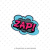 CEX14 Zap Cizgi Roman Efekti Etiketi