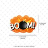 CEX15 Boom Cizgi Roman Efekti Etiketi