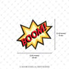 CEX3 Boom Cizgi Roman Efekti Etiketi