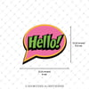 CEX7 Hello Cizgi Roman Efekti Etiketi