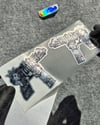 CHR16 Krom Seri Gengsta Motifli Uzi Etiketi