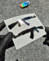 CHR18 Krom Seri Tüfek Etiketi İkili Set