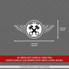 CHR31 Krom Seri Born to Ride Yazılı Etiket