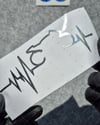 CHR38 Krom Seri Motosiklet Kalp Ritm Etiketi