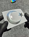CHR6 Krom Seri Ay Yıldız Etiketi