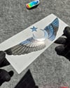 CHR7 Krom Seri Kanatlı Ay Yıldız Etiketi