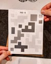 CMO702 Motosiklet Kaplamaya Uygun Pixel Kamuflaj Seti Soluk Beyaz-Gri-Fume Renk