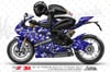 CMO702 Motosiklet Kaplamaya Uygun Pixel Kamuflaj Seti Soluk Beyaz-Gri-Fume Renk