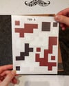 CMO709 Motosiklet Kaplamaya Uygun Pixel Kamuflaj Seti Bordo - Siyah - Beyaz Renk