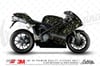 CMO710 Motosiklet Kaplamaya Uygun Pixel Kamuflaj Seti Yeşil - Koyu Yeşil - Kahverengi Renk