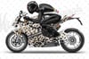 CMO711 Motosiklet Kaplamaya Uygun Pixel Kamuflaj Seti Kahverengi Tonları