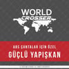 CSE1 World Crosser (Dunyayi Gezen) Yazili Etiket - YÜKSEK YAPIŞKANLI