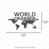 CSE1 World Crosser (Dunyayi Gezen) Yazili Etiket - YÜKSEK YAPIŞKANLI
