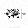 CSE1 World Crosser (Dunyayi Gezen) Yazili Etiket - Mat Siyah