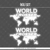 CSE19S İkili Set - Reflektif World Crosser (Dunyayi Gezen) Yazili Etiket