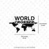 CSE1S İkili Set - World Crosser (Dunyayi Gezen) Yazili Etiket - Mat Siyah